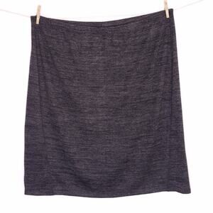 Logo by Lori Goldstein Skirt Size 3X Gray Elastic Waist Stretch Knit Pull On